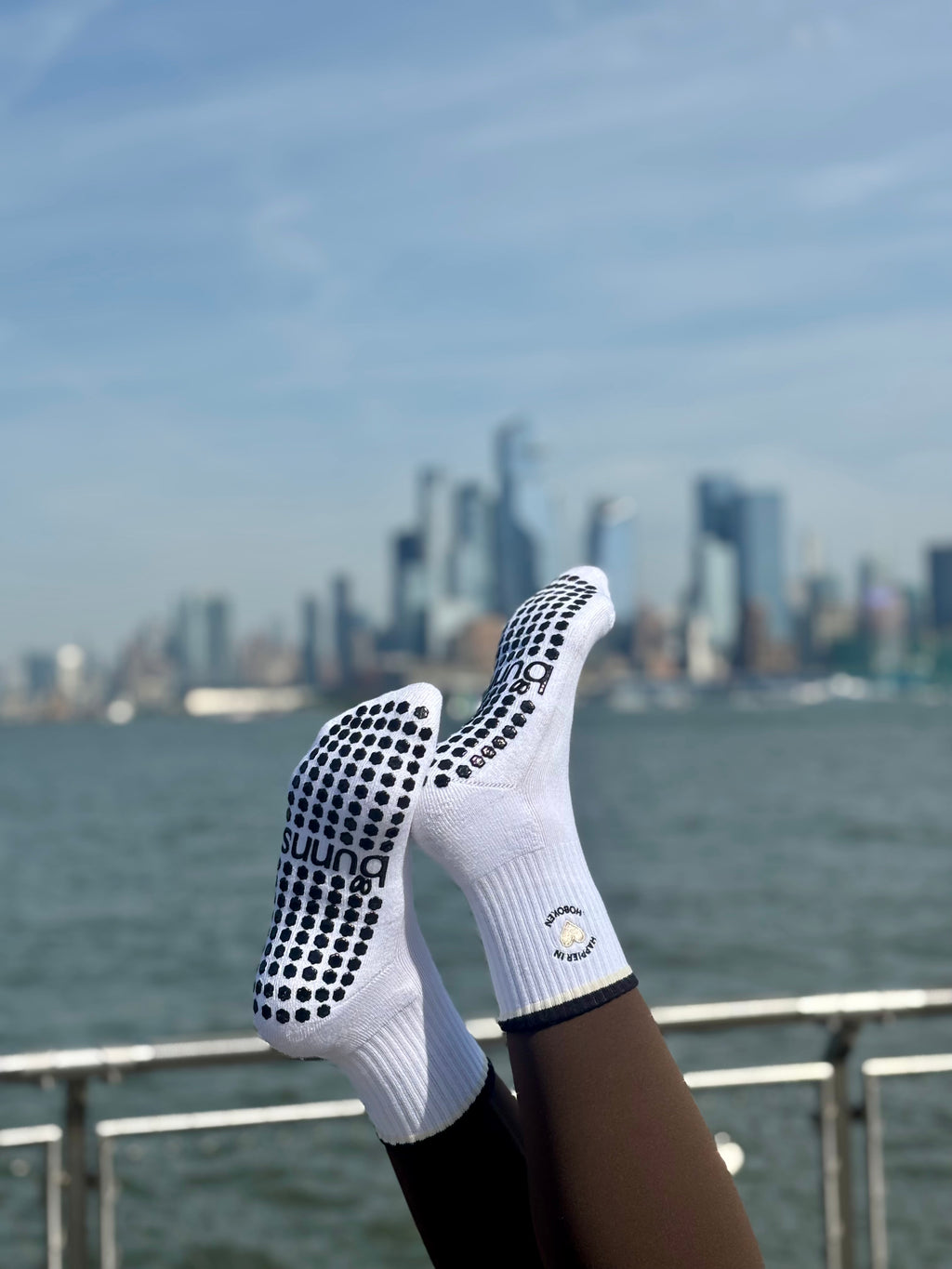 Happier in Hoboken Grip Socks