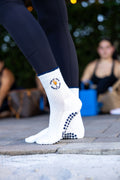 Sweat Now, Spritz Later Grip Socks
