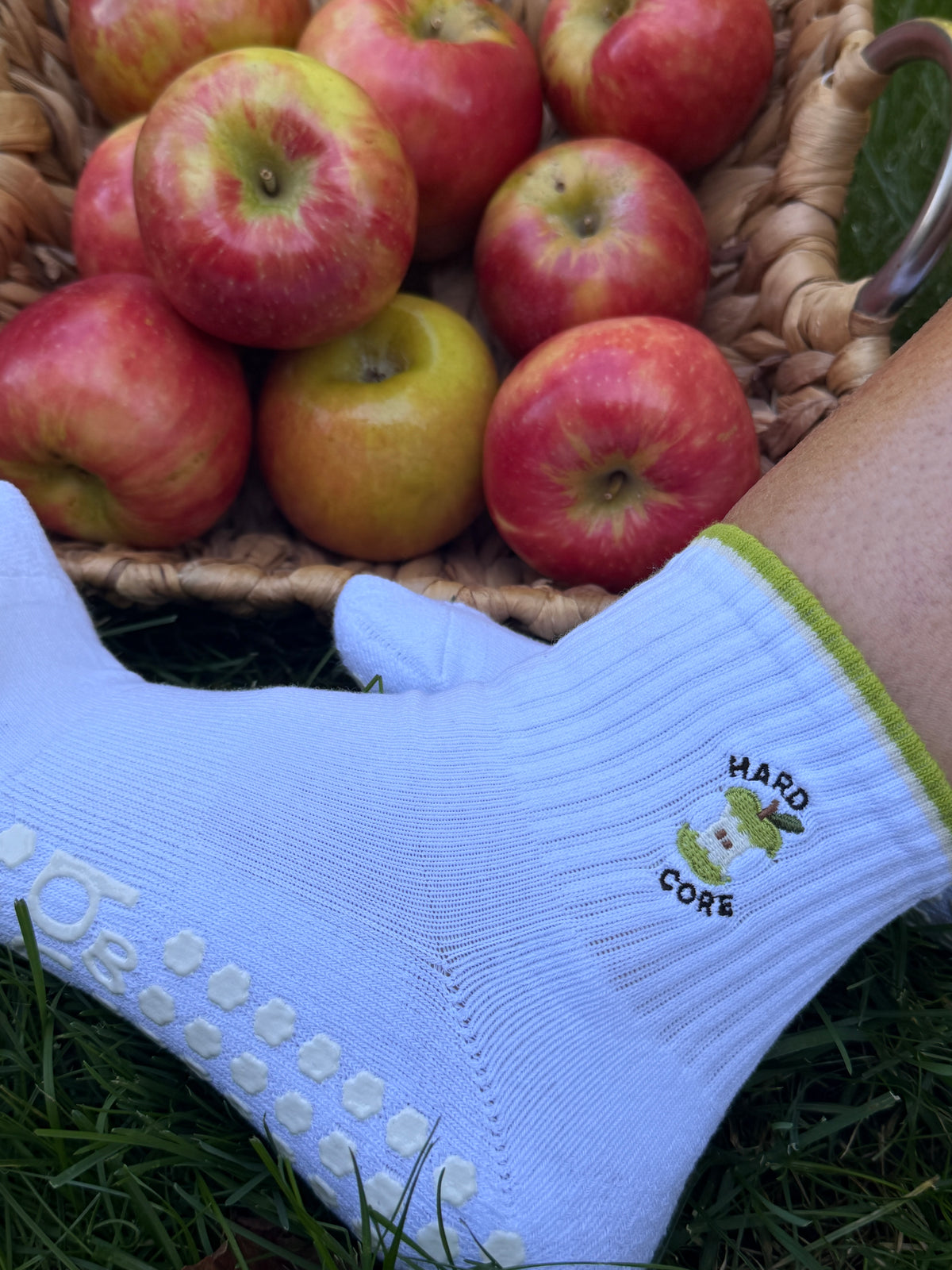 Hard Core Apple Grip Socks