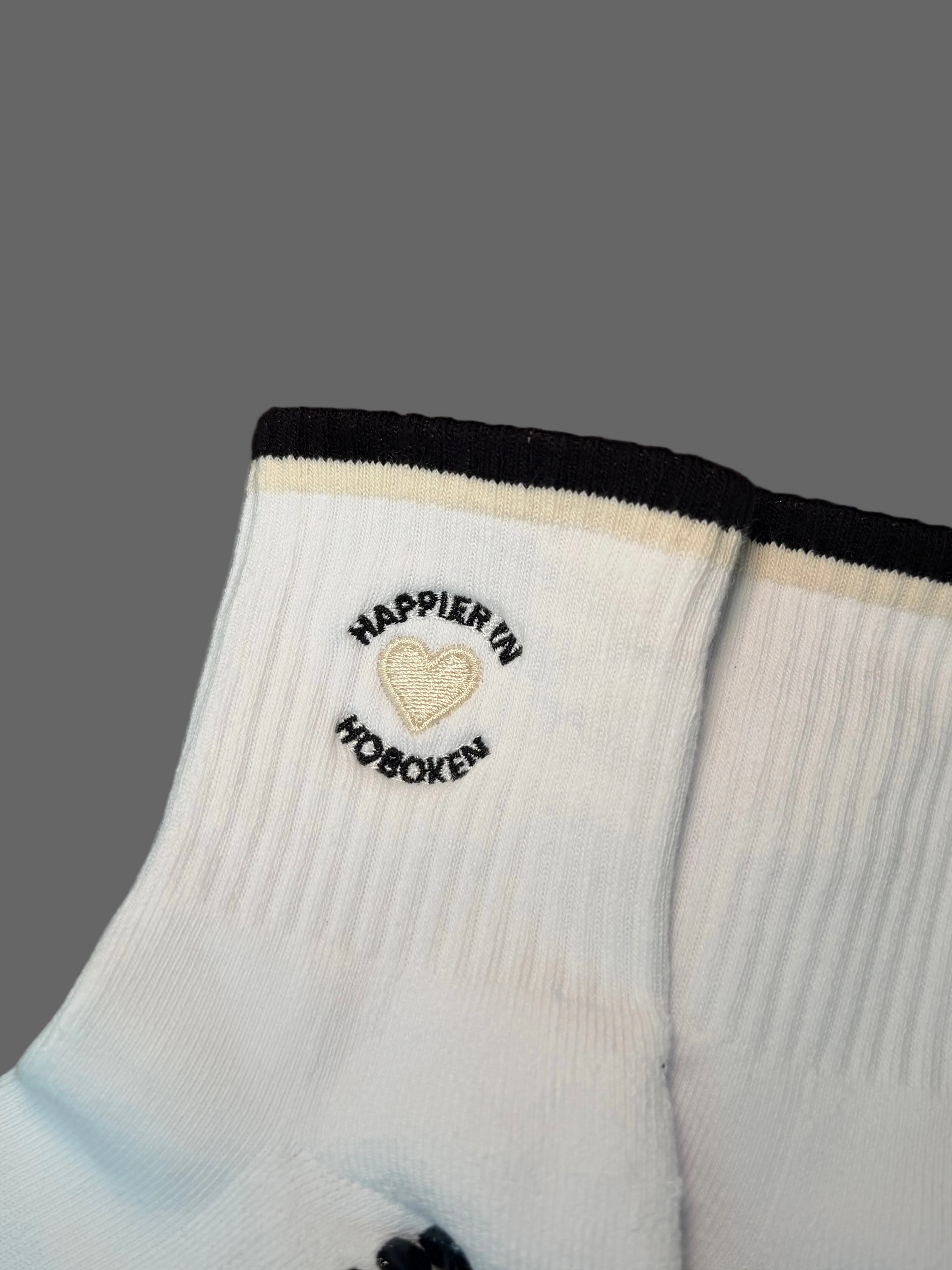 Happier in Hoboken Grip Socks