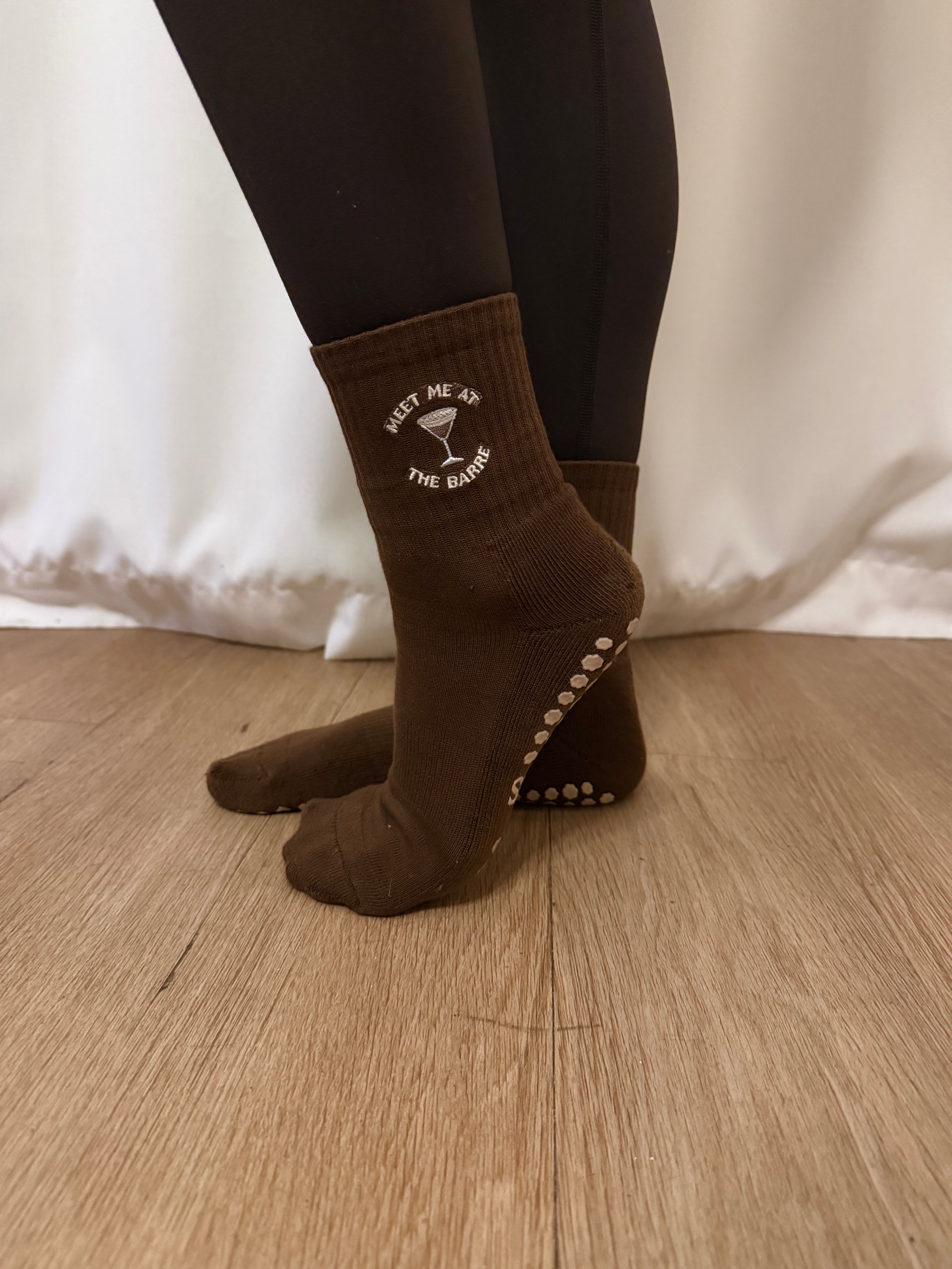 Espresso Martini Barre Grip Socks