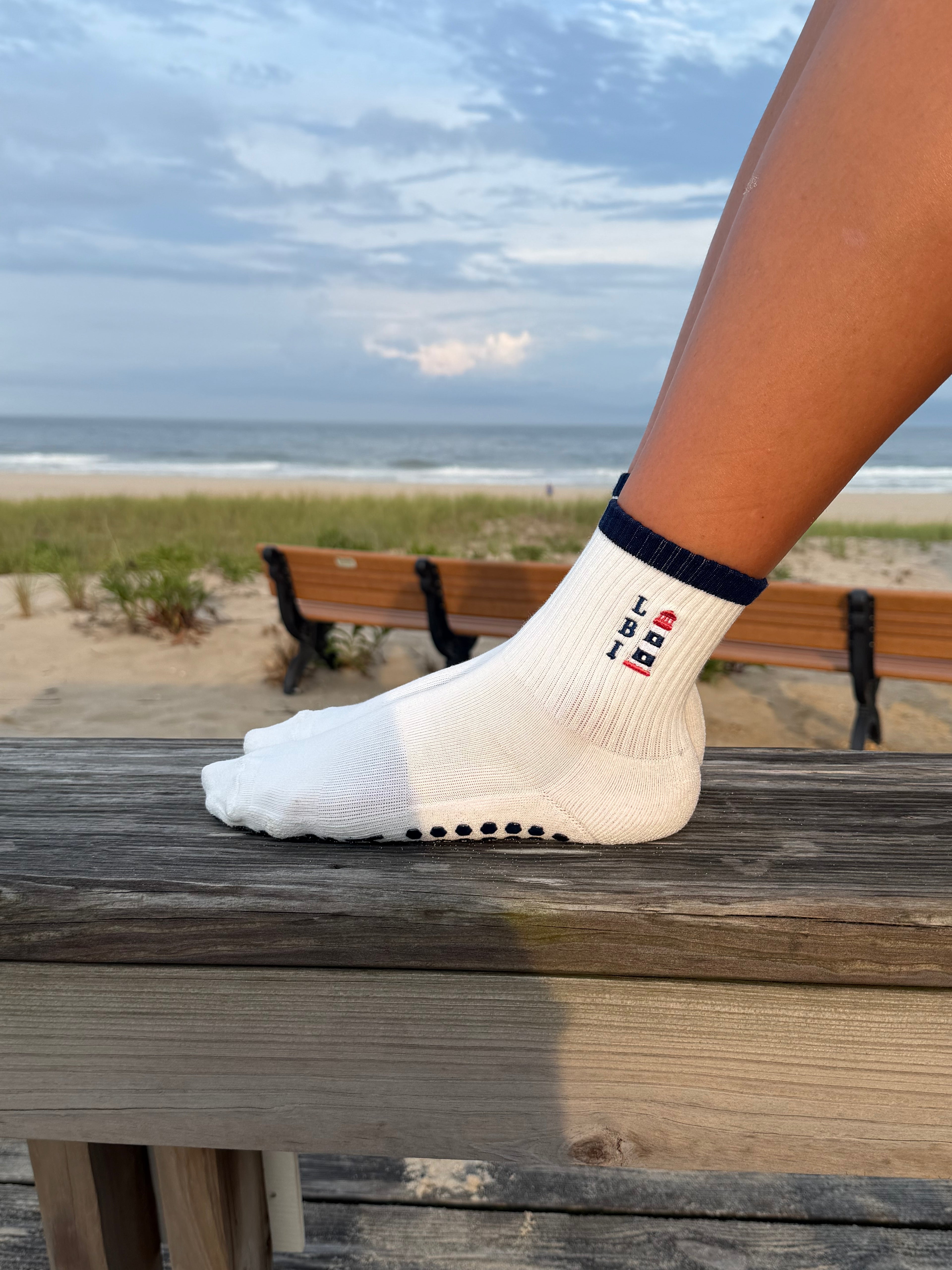 LBI Lighthouse Grip Socks