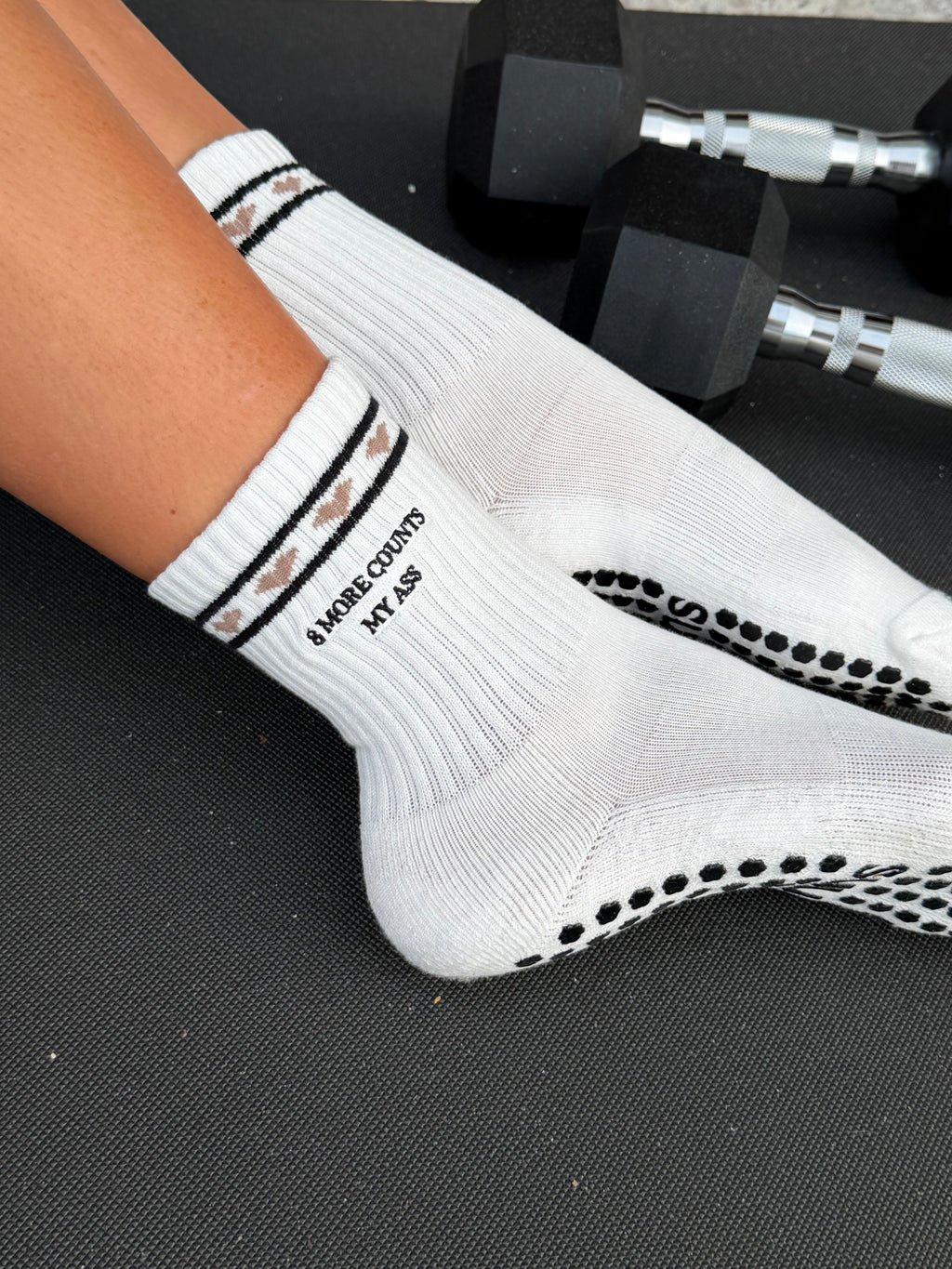 8 More Counts My Ass Grip Socks