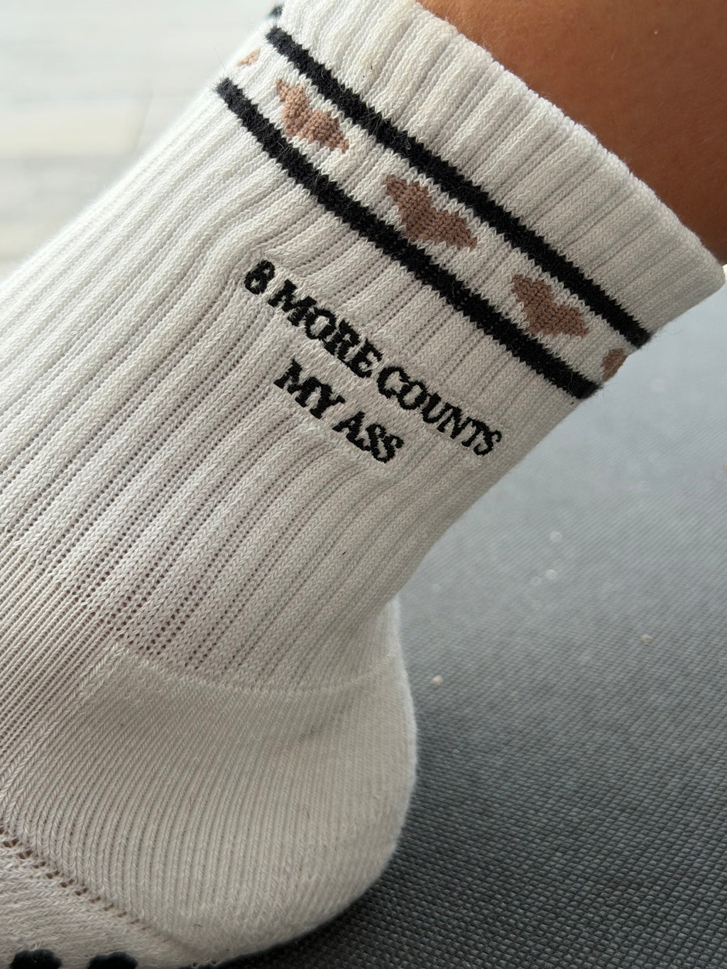 8 More Counts My Ass Grip Socks
