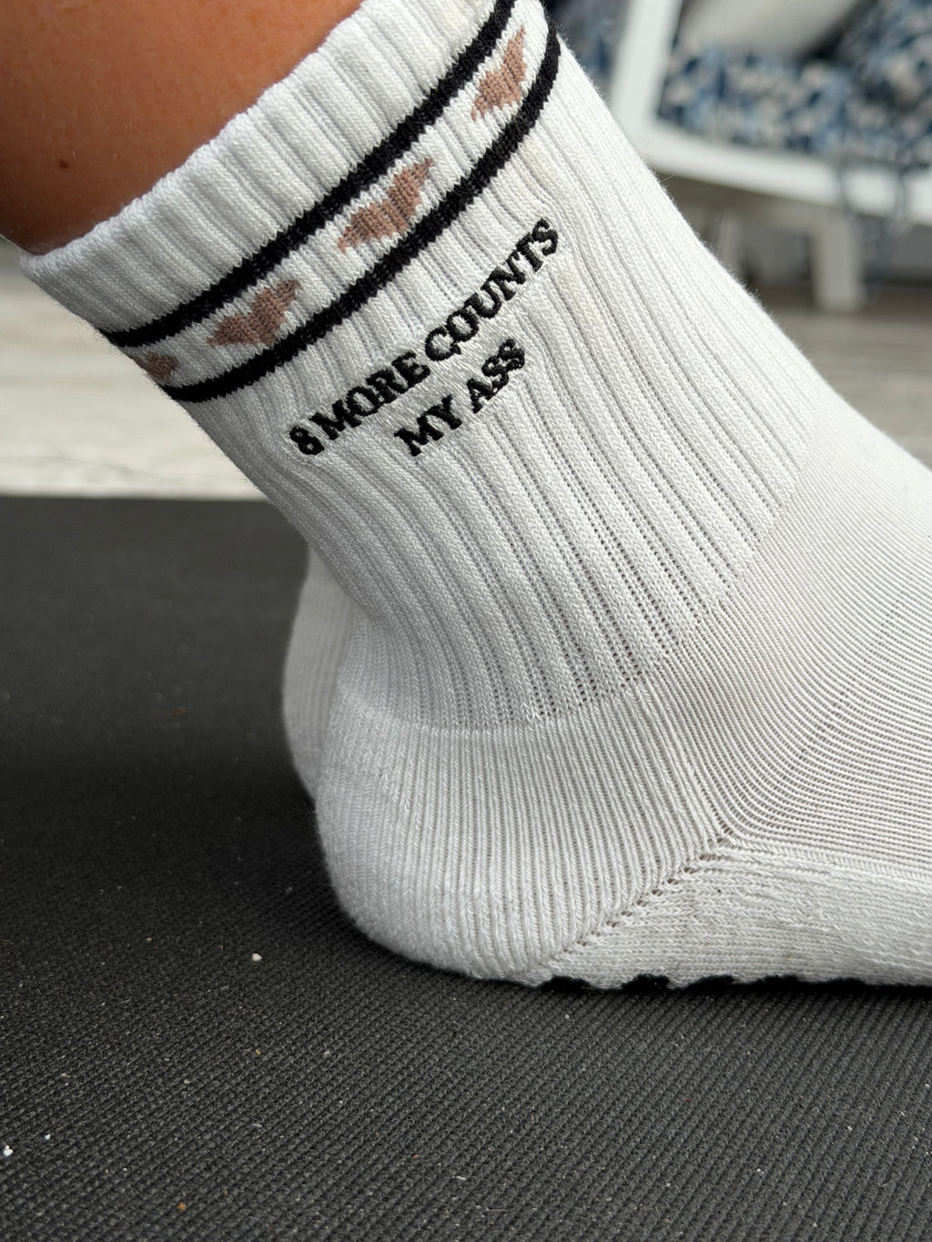 8 More Counts My Ass Grip Socks